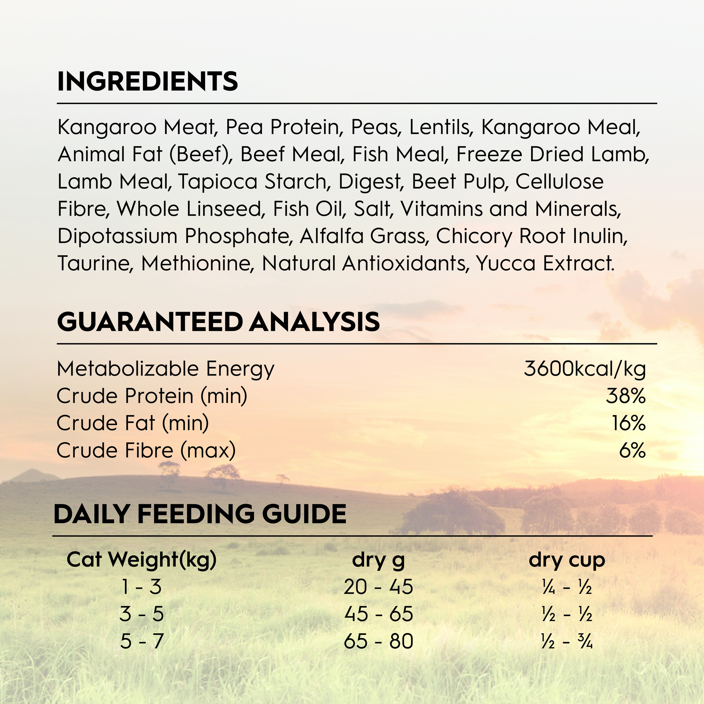Trilogy GF Dry Adult Cat - Kangaroo 1.8kg