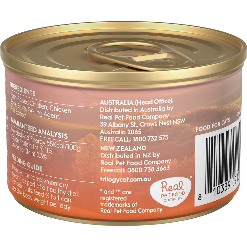 Trilogy Cat Wet Chicken in Bone Broth 85g