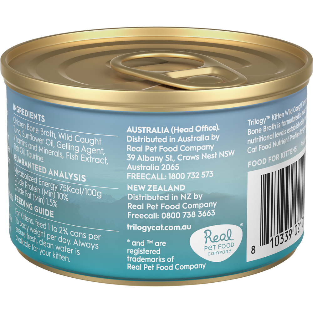 Trilogy Kitten Wet Tuna in Bone Broth 85g