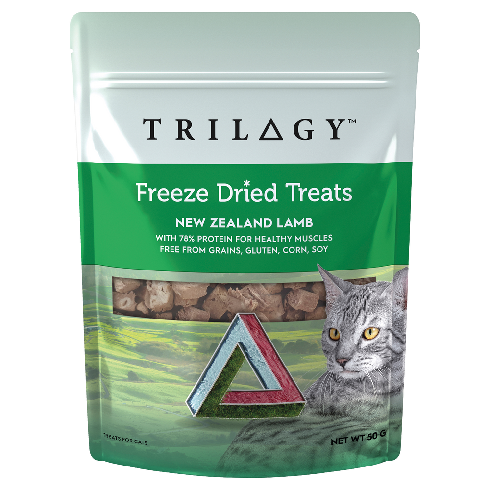 Trilogy Freeze Dried Cat Treats NZ Lamb pieces 50g