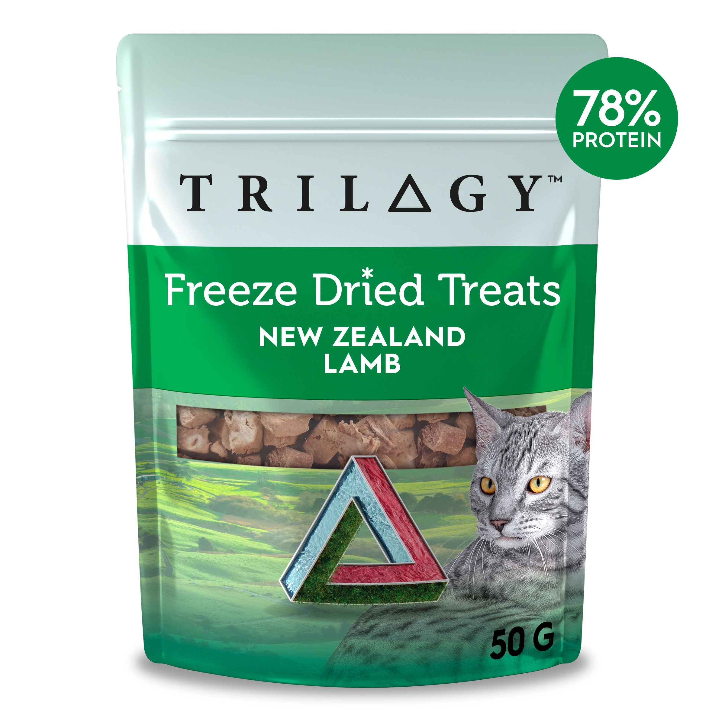 Trilogy Freeze Dried Cat Treats NZ Lamb pieces 50g