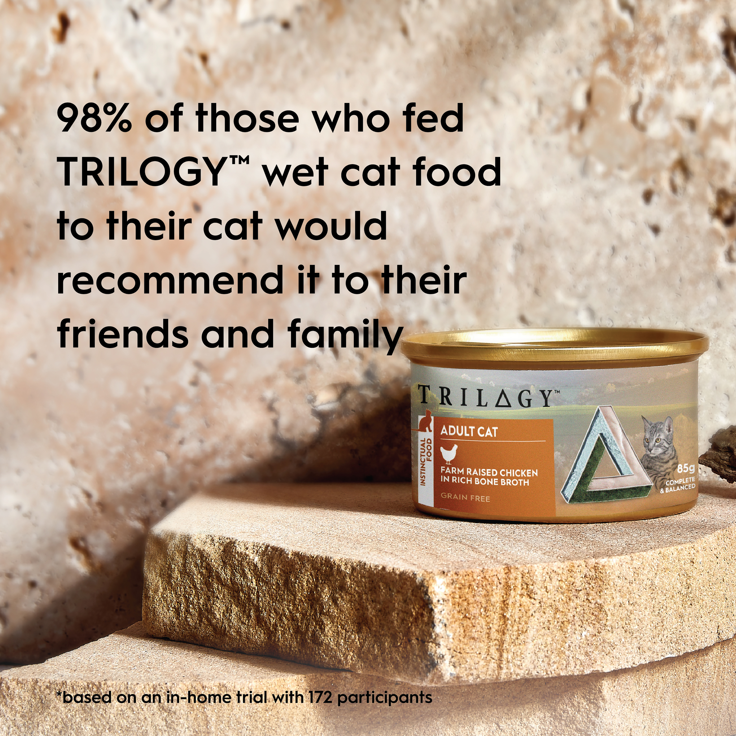 Trilogy Cat Wet Complete Prey Pate Chicken 85g