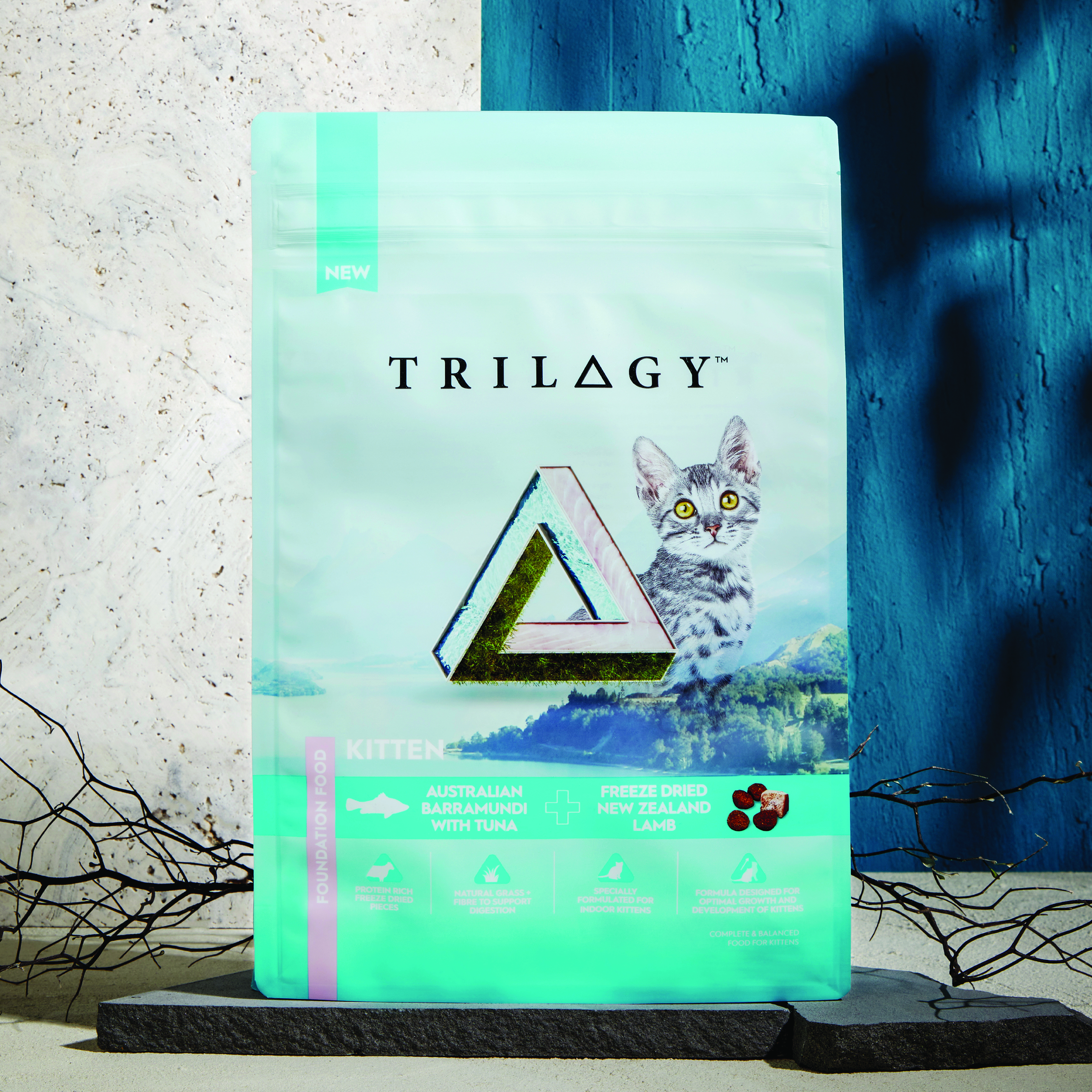 Trilogy GF Dry Kitten - Barramundi & Tuna 1.2kg