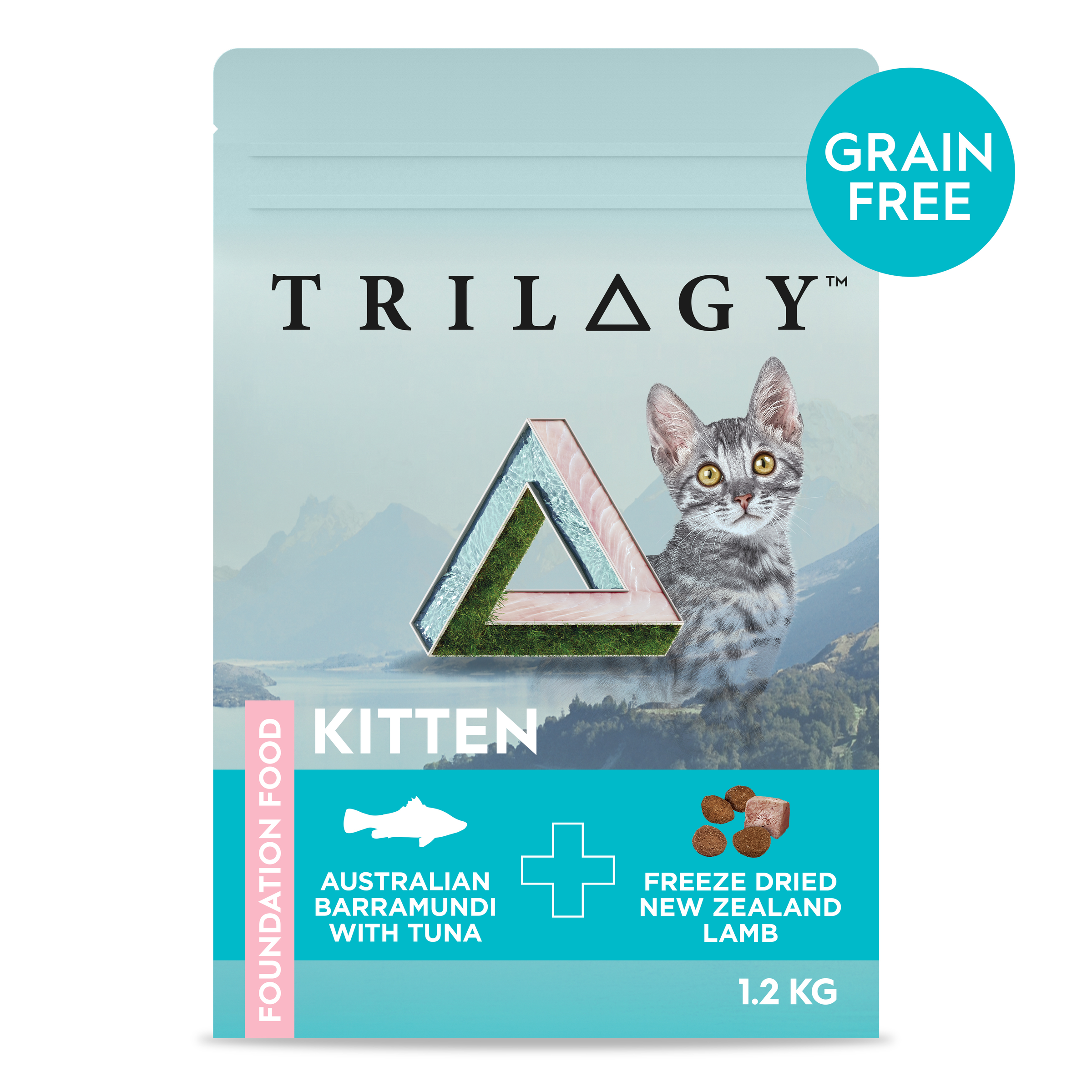 Trilogy GF Dry Kitten - Barramundi & Tuna 1.2kg